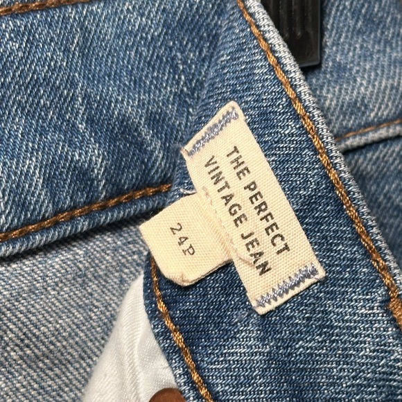 Madewell The Perfect Vintage Fringe Hem Jean Size 24P - Picture 7 of 16